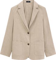 Theory Relaxed Fit Linen Blend Blazer