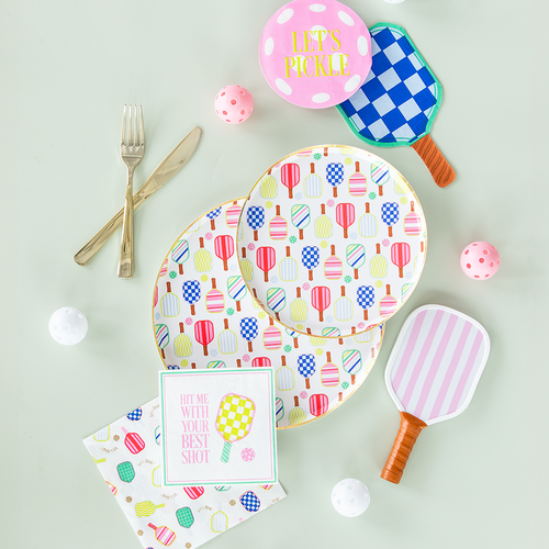 Jollity & Co Pickleball Social Club Print Plates In Dessert Plates