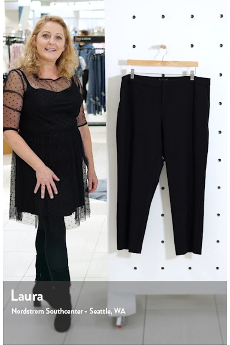 Tech Ponte Skinny Ankle Pants video