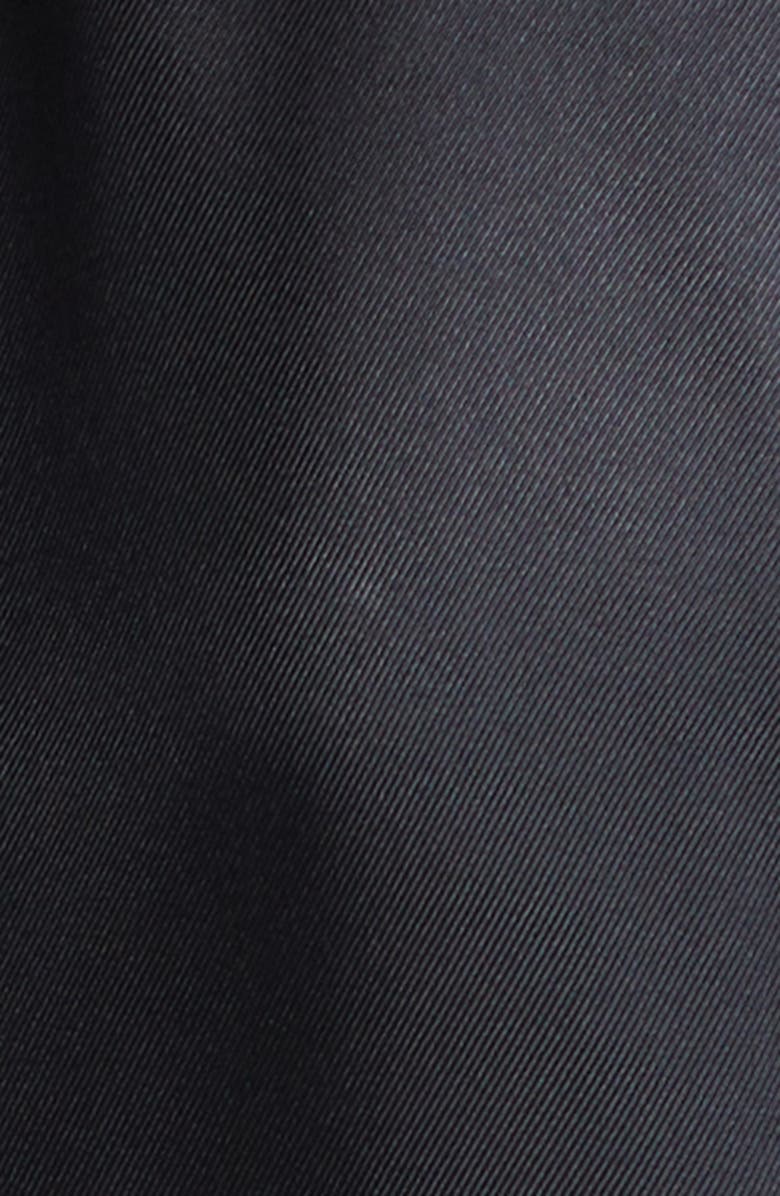 LOULOU DE SAISON Iraka Silk Twill Midi Dress, Alternate, color, Black