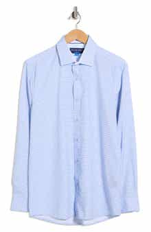 DYLAN PARK Slim Fit Perfect Stretch Long Sleeve Button Down Shirt