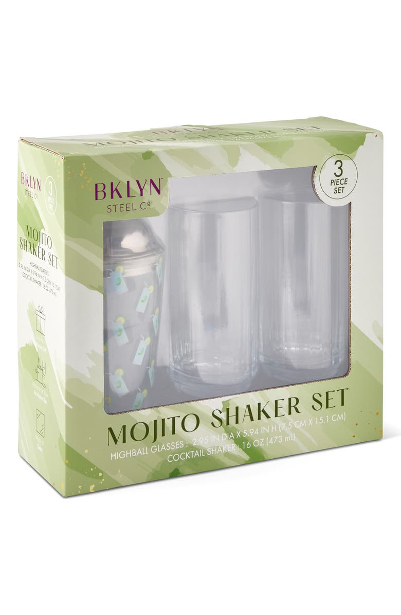 Brooklyn Steel Co. Mojito Shaker Set, Alternate, color, Silver