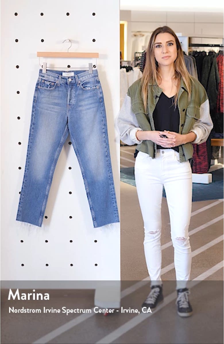 Constance High Waist Straight Leg Jeans, sales video thumbnail