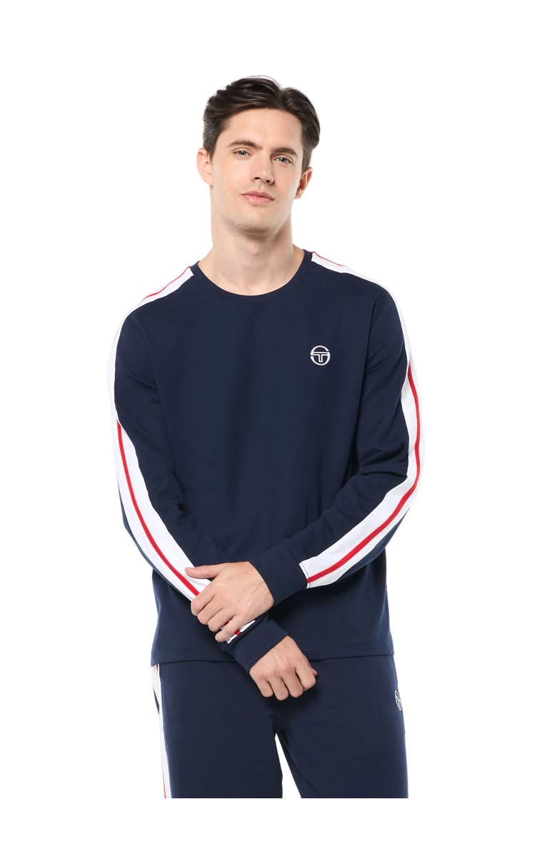 Sergio Tacchini Macchina Long Sleeve T-Shirt, Main, color, Maritime Blue