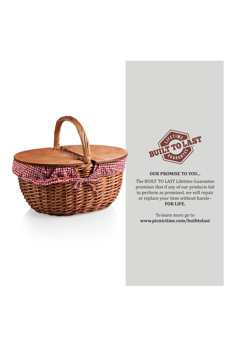 Mickey Country Basket, Alternate, color, RED