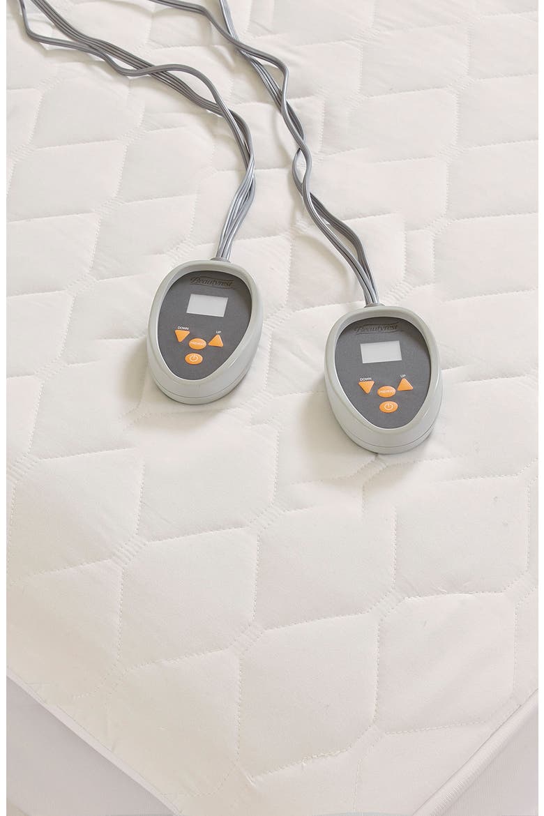 Heated Mattress Pad, Alternate, color, WHITE
