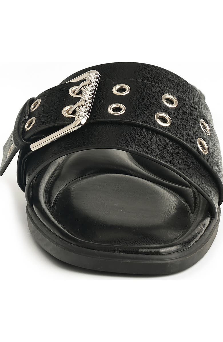 NEW YORK AND COMPANY Rey Slide Sandal, Alternate, color, Black