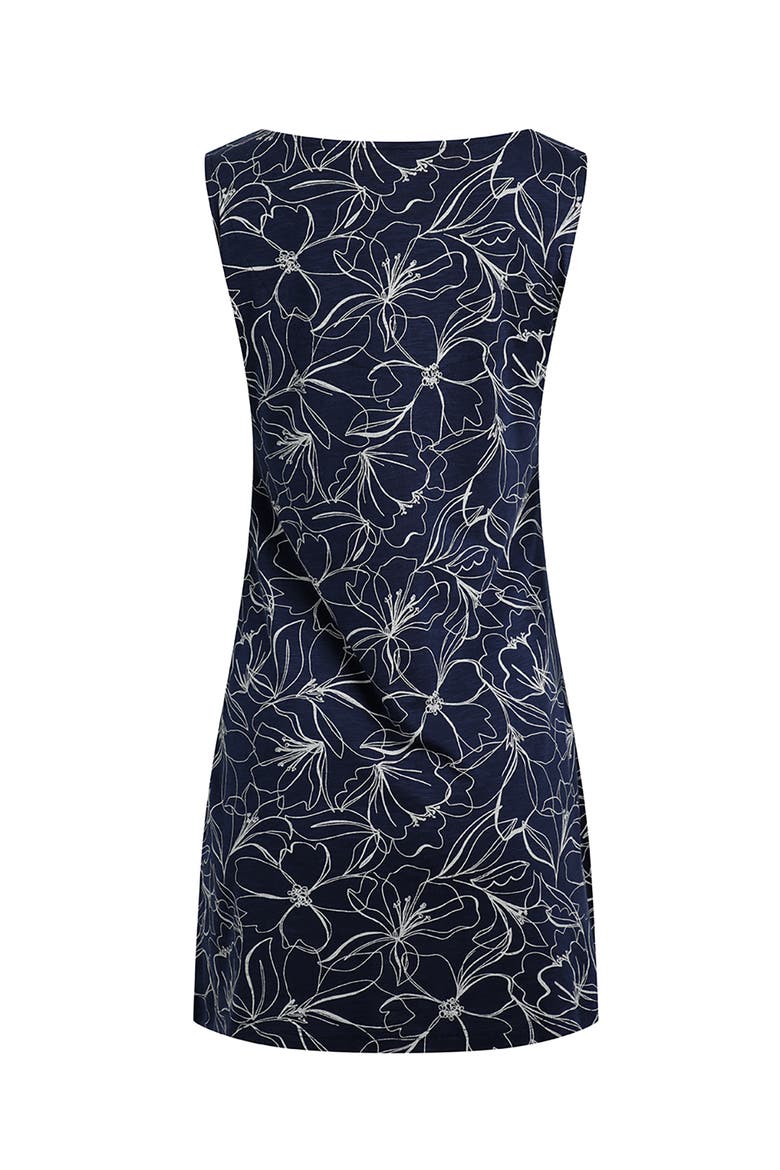 Indus Printed Jersey Tunic, Alternate, color, Dark Navy