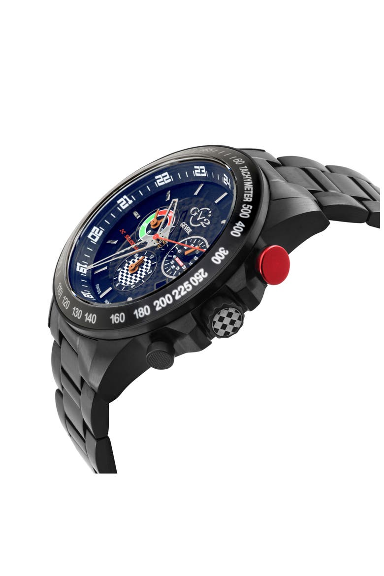 Scuderia Swiss Chronograph Bracelet Watch, 45mm, Alternate, color, BLACK