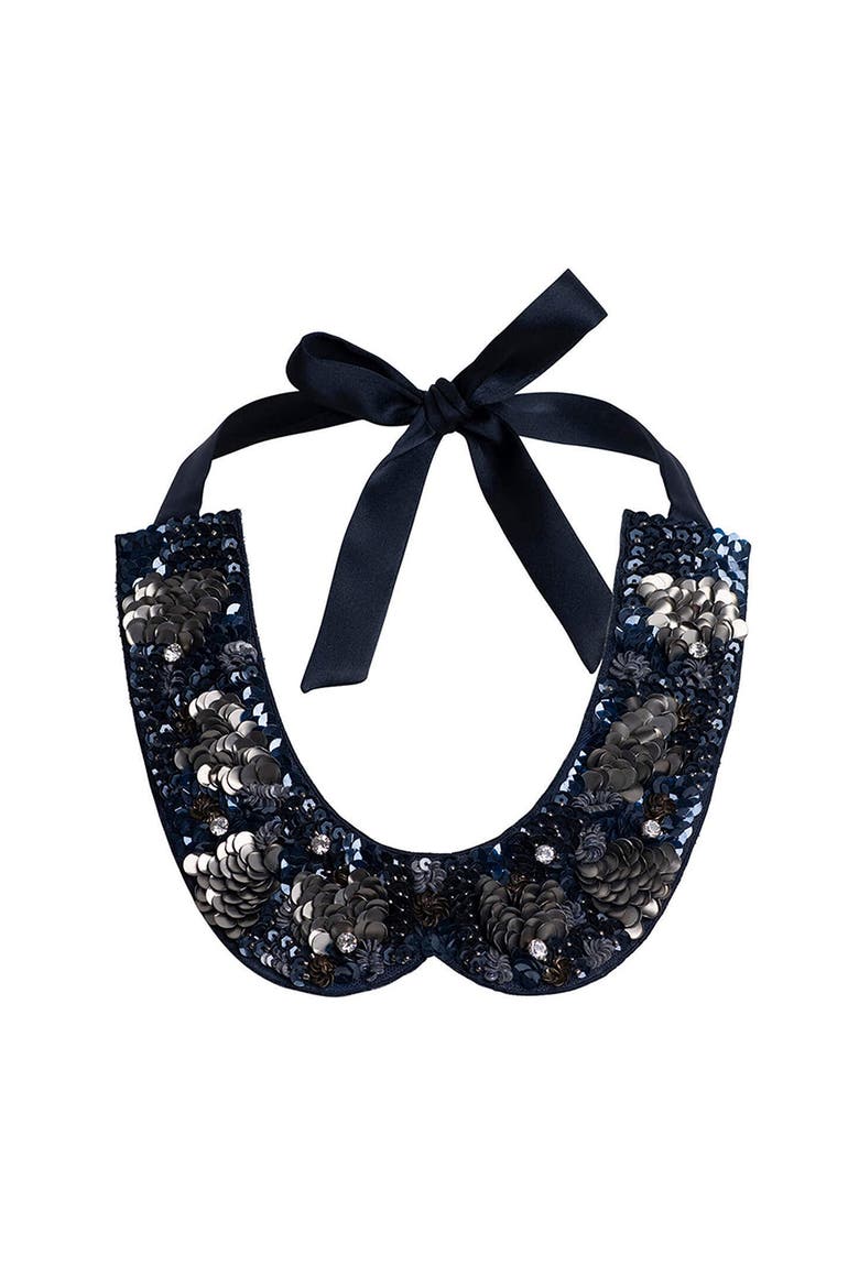 Satin Collar, Alternate, color, Blue