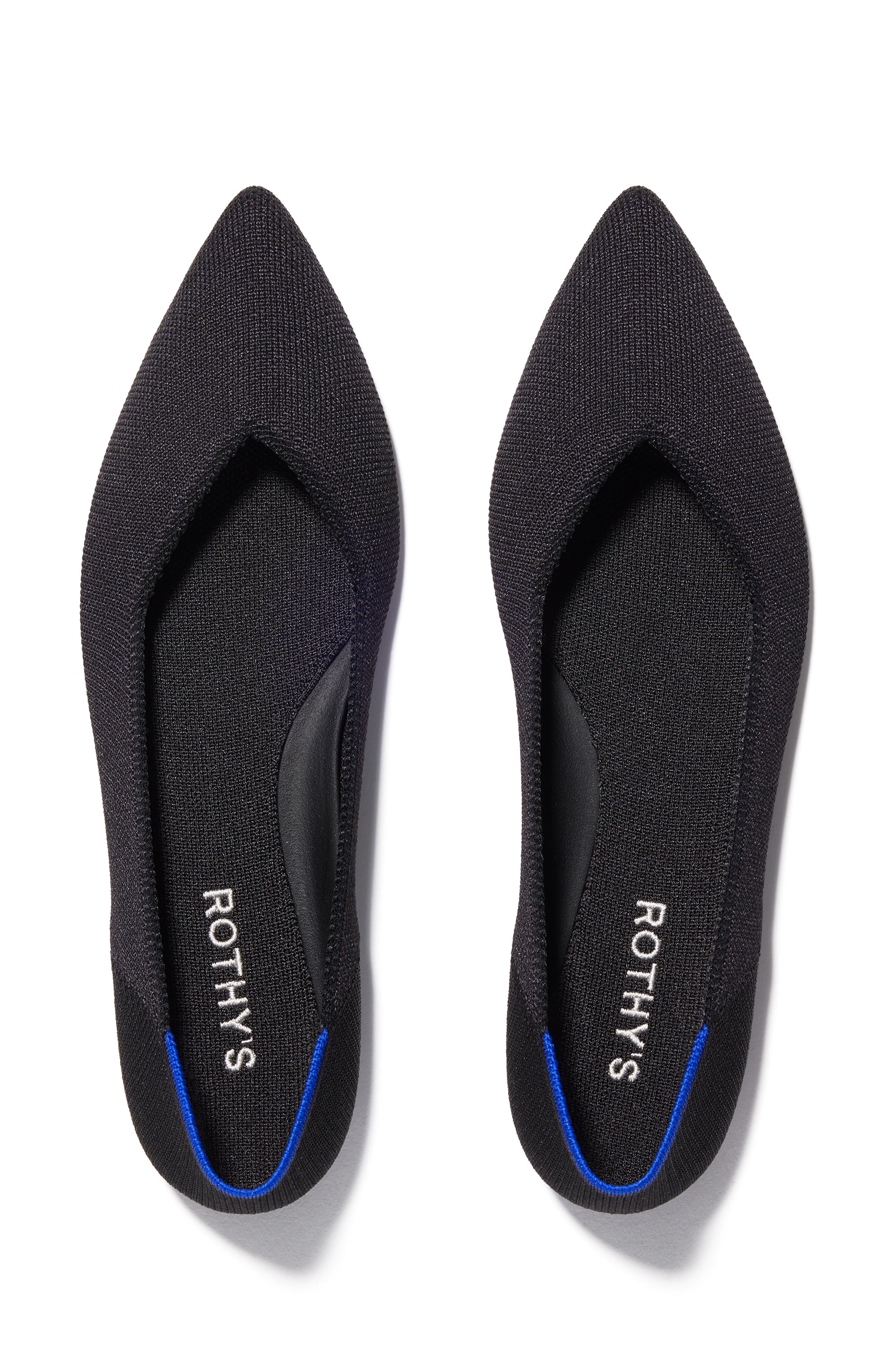 Rothy's The Point II Flat, Alternate, color, Black