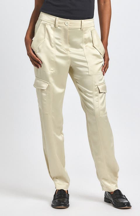 Elian Stretch Satin Utility Pants