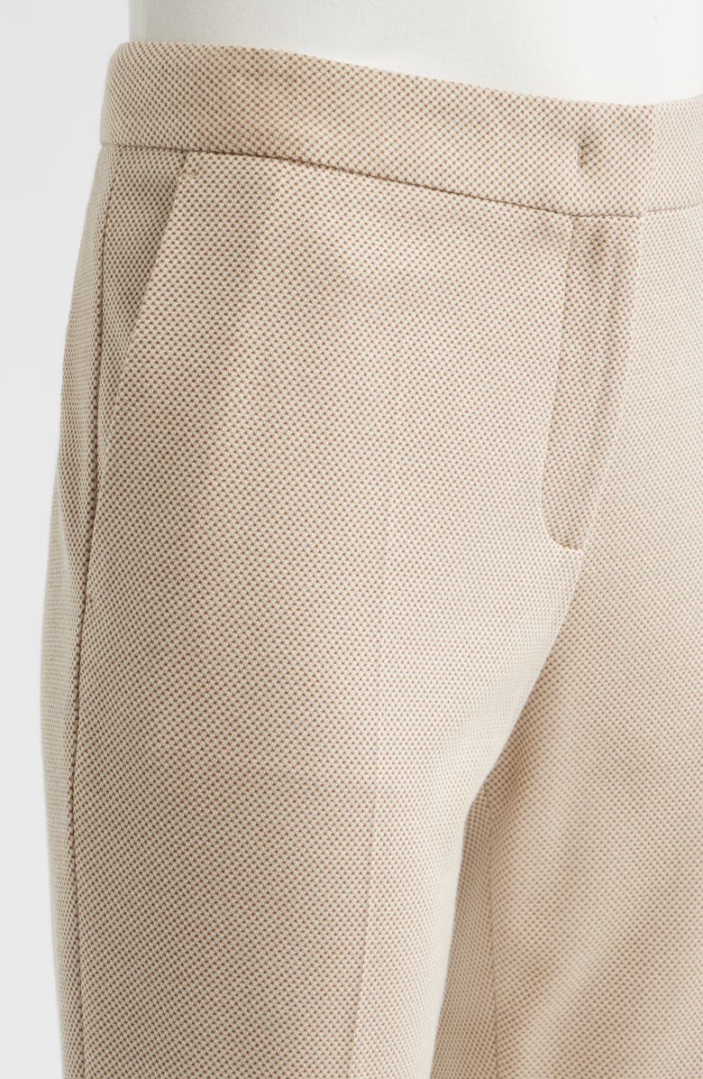 BOSS Tapria Crop Straight Leg Pants, Alternate, color, Beige