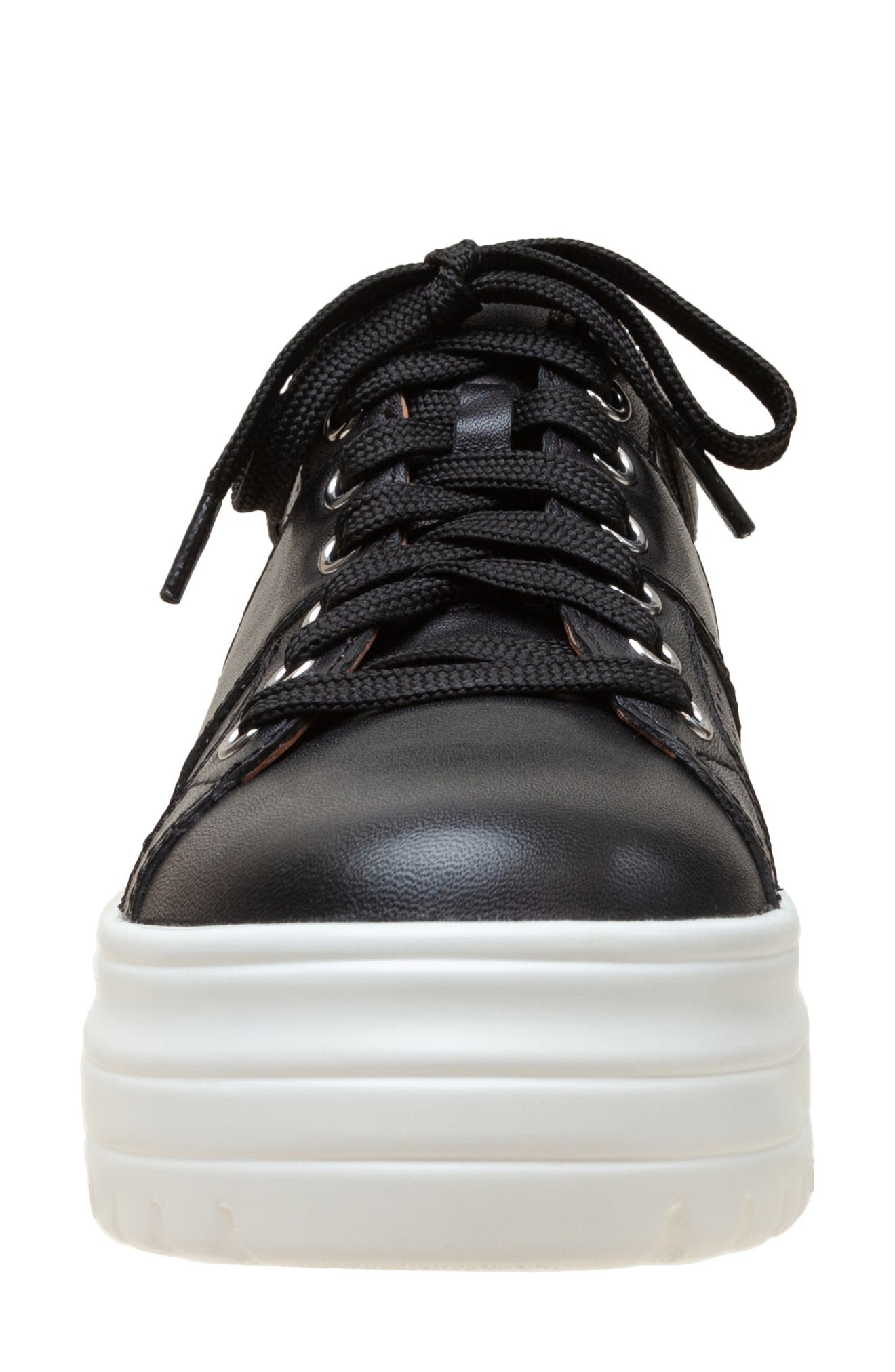 Linea Paolo Jett Platform Sneaker, Alternate, color, Black