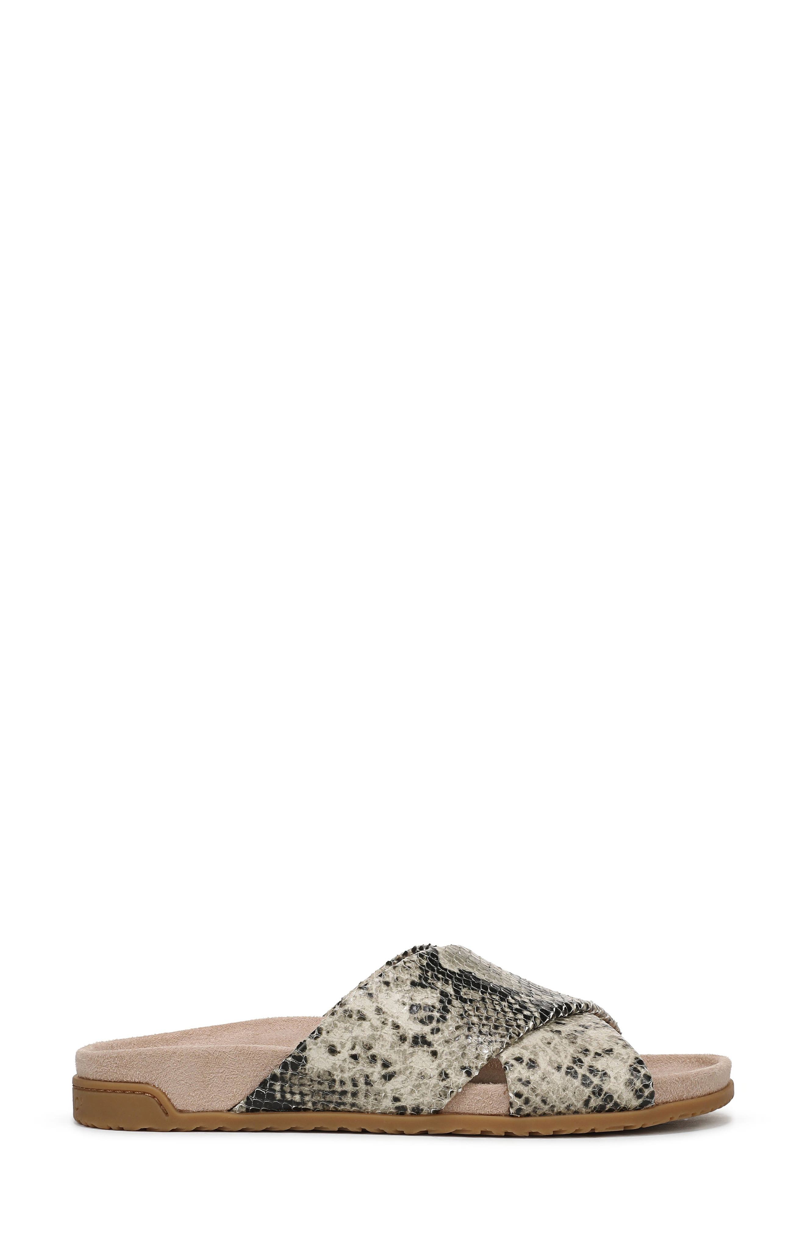 Etna Crossover Slide Sandal, Alternate, color, CREAM SNAKE