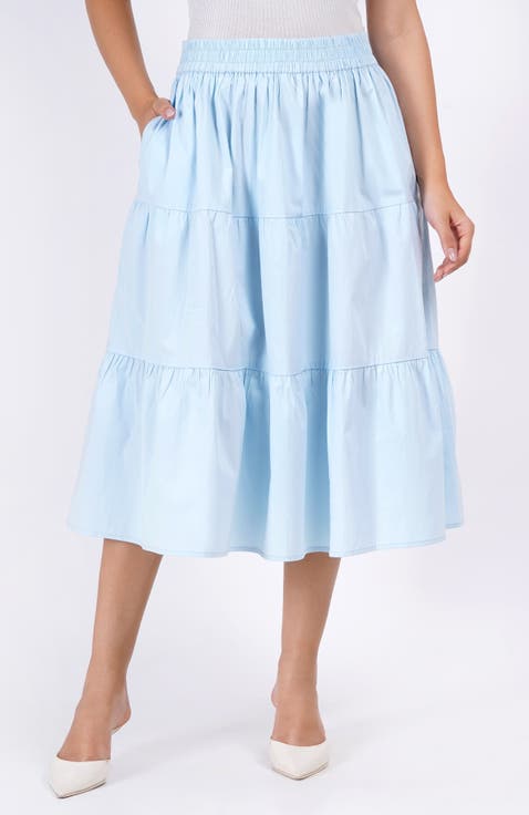 Evelyn Tiered Midi Skirt