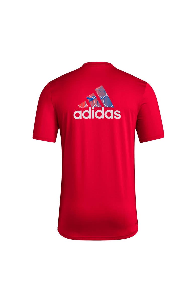 adidas Men's adidas Red FC Dallas Local Pop AEROREADY T-Shirt, Alternate, color, Red