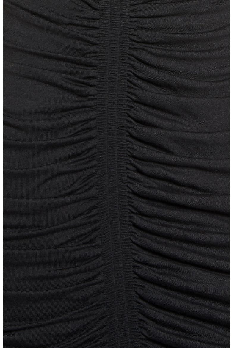Ruched Detail Sheath Dress, Alternate, color, BLACK