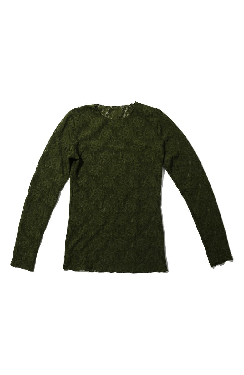 Hanky Panky Signature Lace Long Sleeve Top, Alternate, color, 