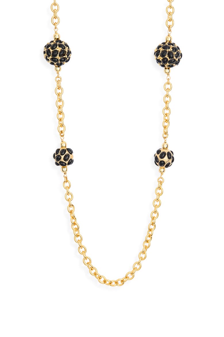 Station Chain Necklace, Main, color, GOLD