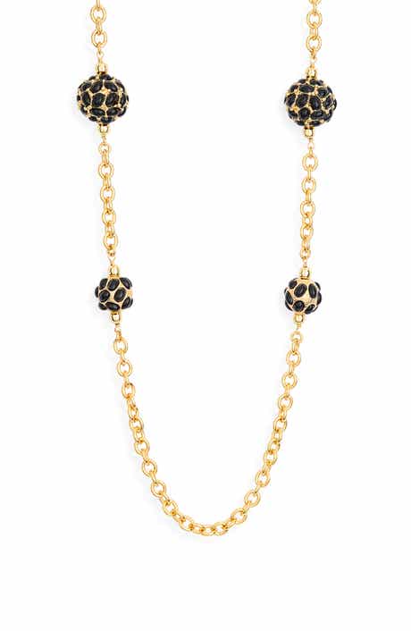 Kenneth Jay Lane Station Chain Necklace
