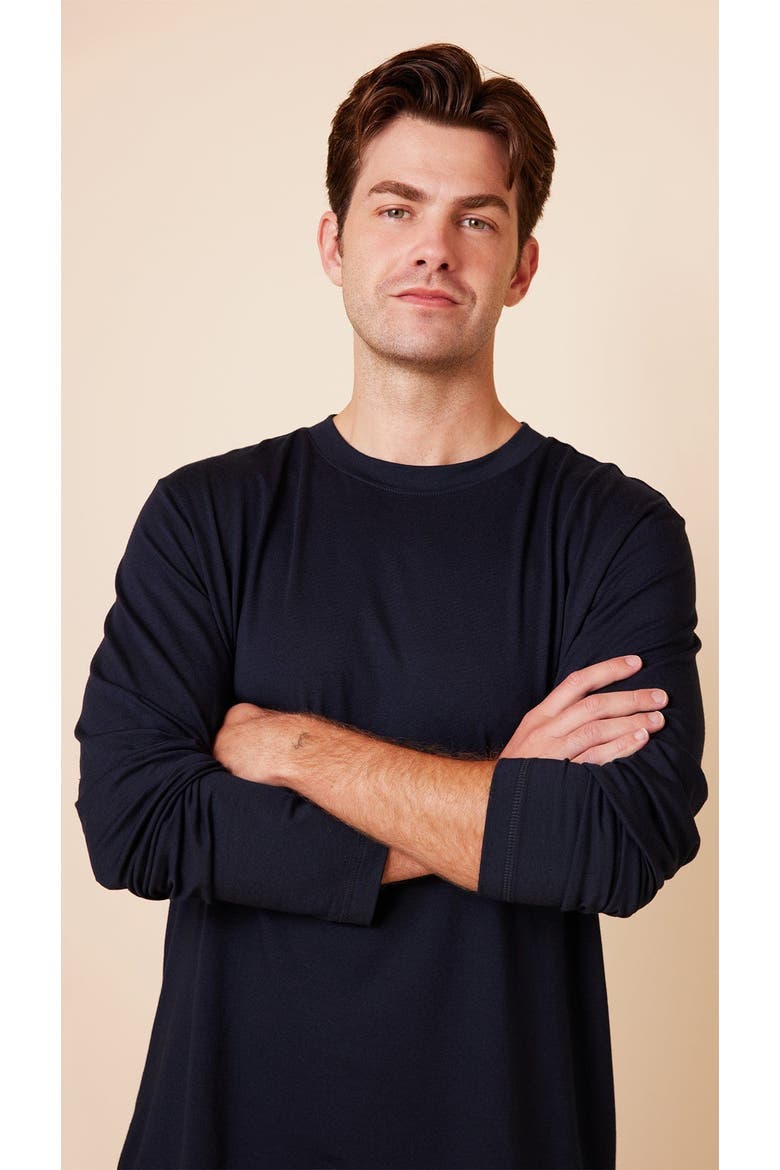 Men's Pima Knit Pullover Set, Alternate, color, Classic Midnight