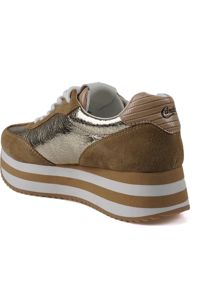 Candie's Taffy Platform Sneaker, Alternate, color, Gold