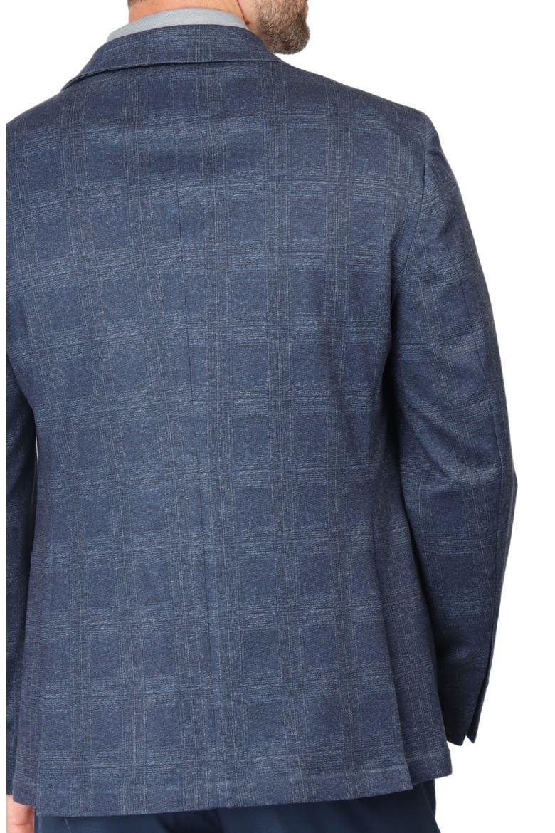 Unconstructed Shadowplaid Sport Coat, Alternate, color, NAVY