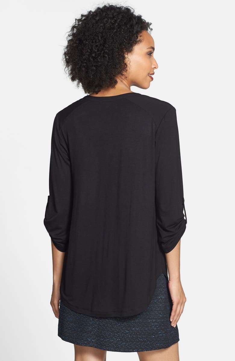 Pleione Mixed Media Tunic, Alternate, color,