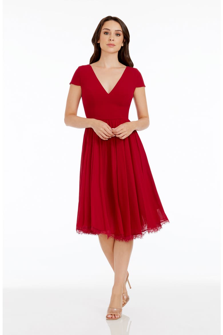 corey satin dress Reformation Corey Satin Midi-Dress