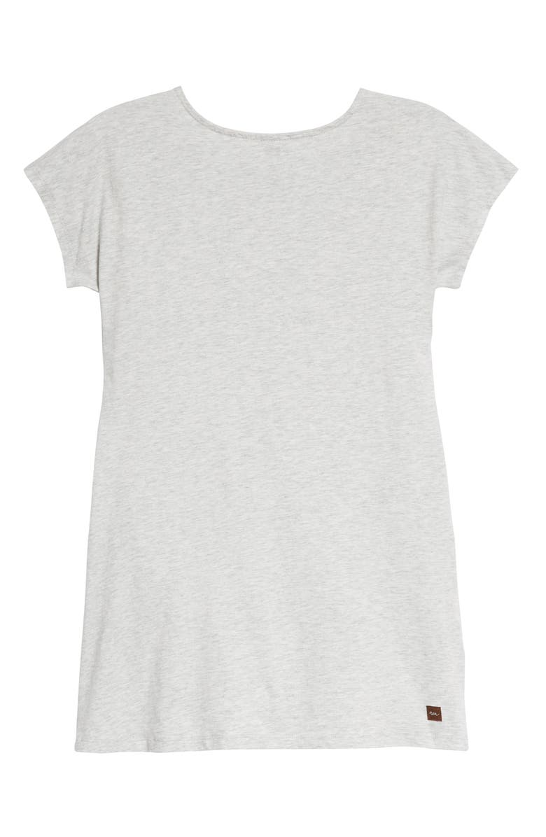 Tea Collection Button Shoulder T-Shirt Dress, Alternate, color, 