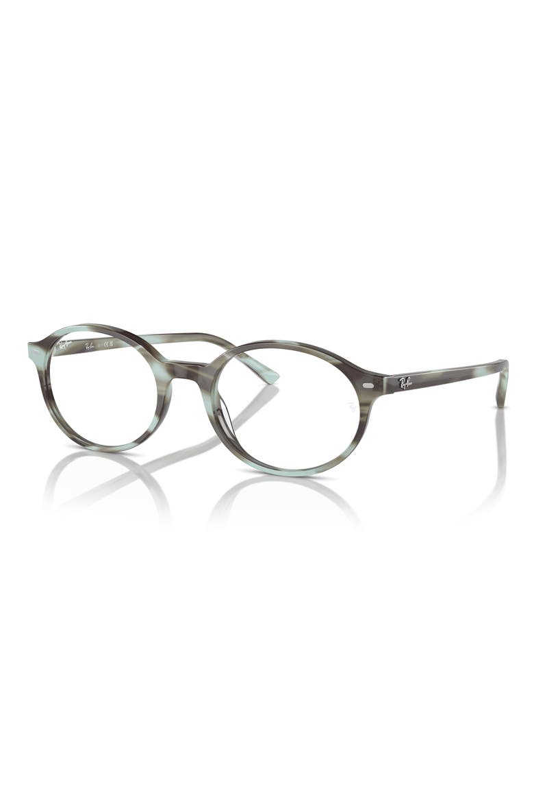 RX5429 51mm Oval Optical Glasses, Alternate, color, STRIPED GREEN