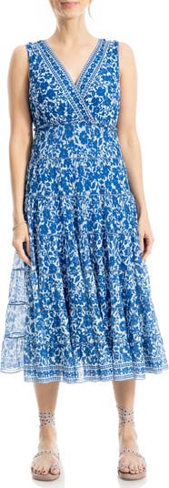 knee length dresses for ladies SnatchedKnit V-Neck Tank Midi Dress