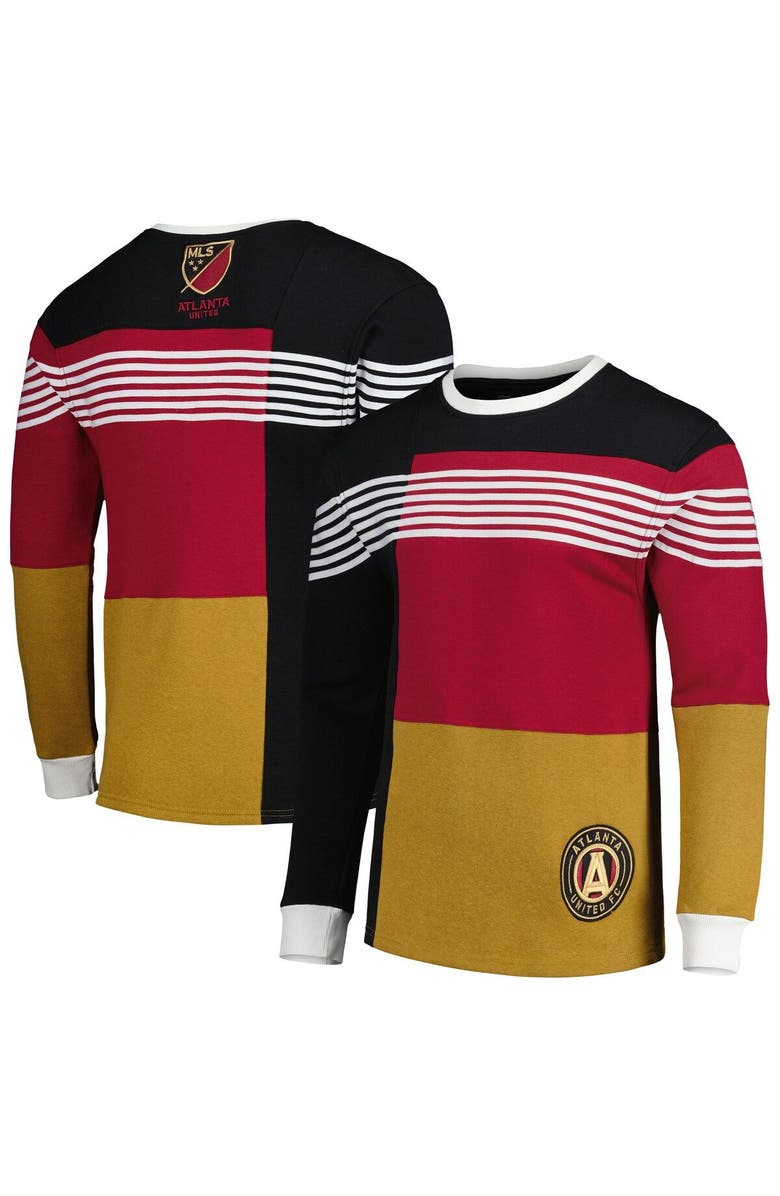 GRUNGY GENTLEMAN Men's Black Atlanta United FC Logo Pullover Sweatshirt, Main, color, Black