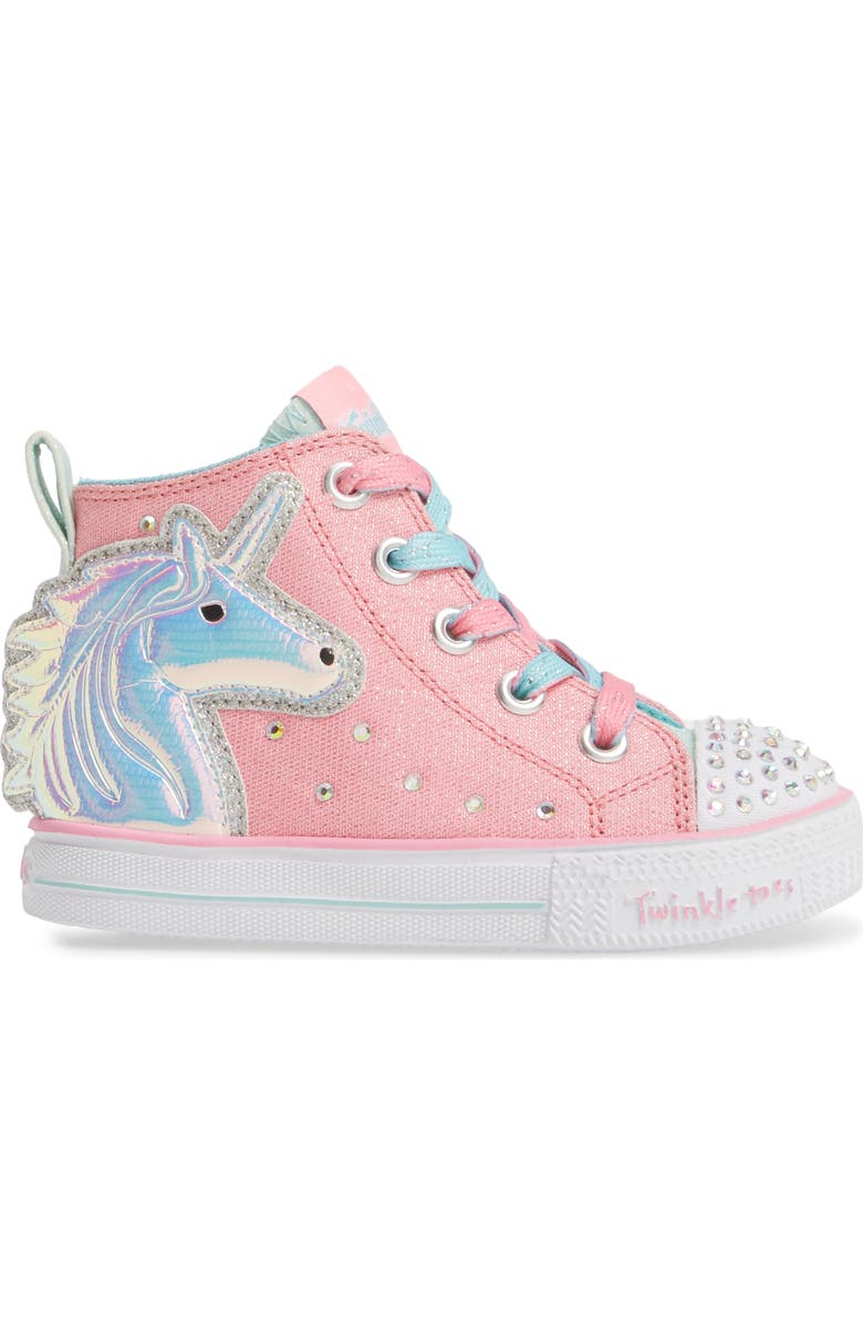 SKECHERS Twinkle Toes Unicorn Light-Up Sneaker, Alternate, color,