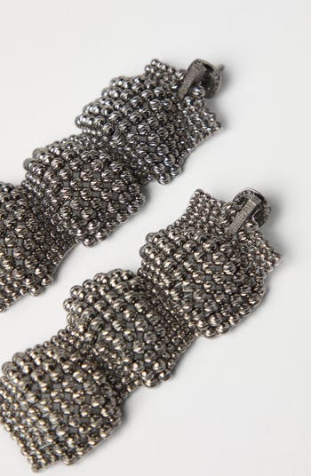ピアス BRUNELLO CUCINELLI SCULPTURED SILVER EARRINGS Brunello Cucinelli Sterling Silver sculptured earrings