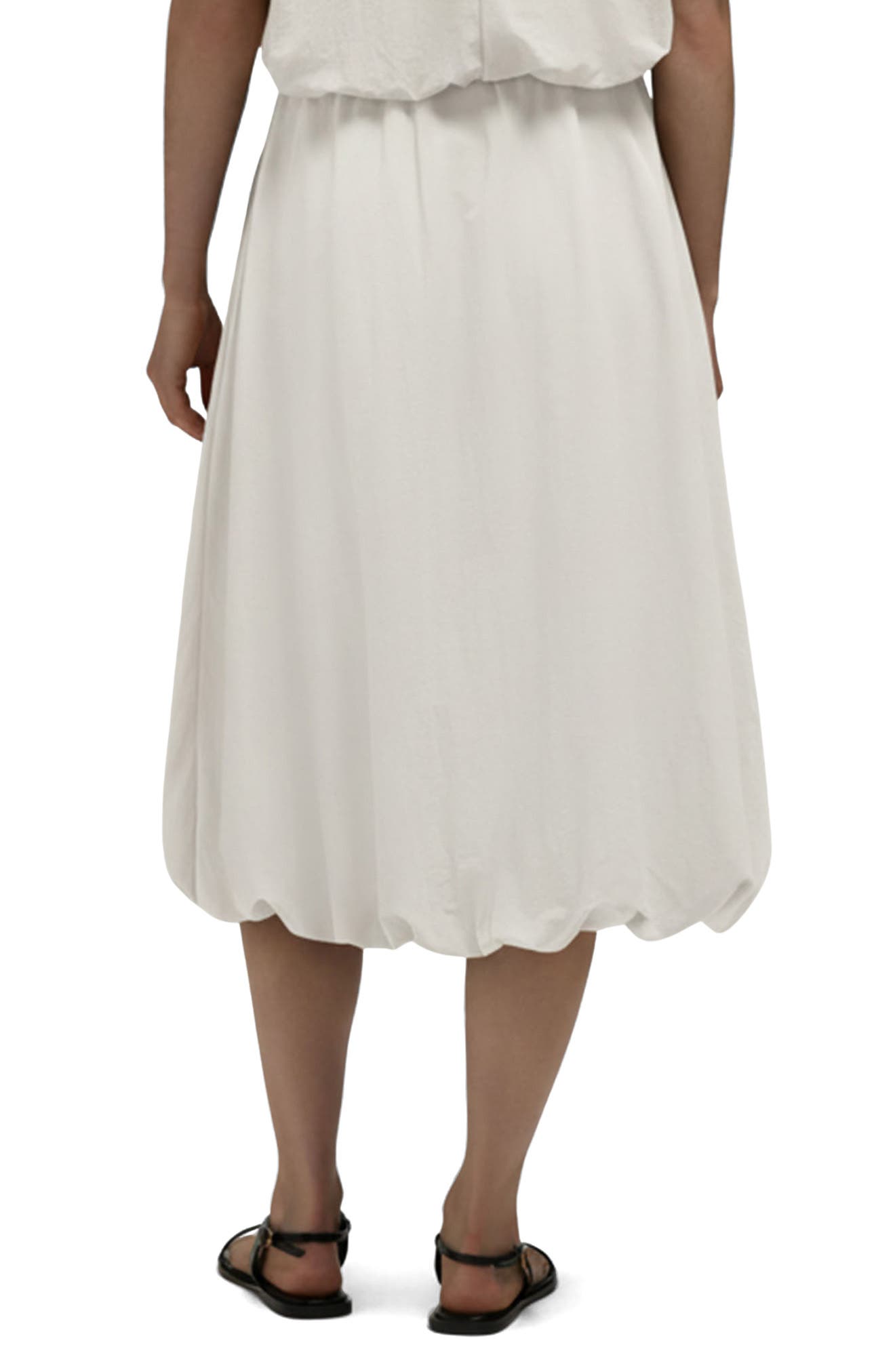 Bubble Hem Midi Skirt - image 2