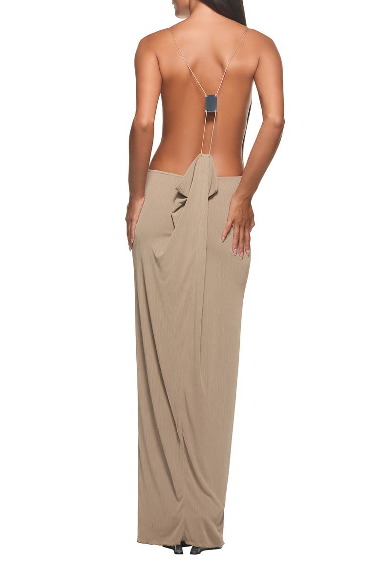 Simone Maxi Dress, Alternate, color, SAND