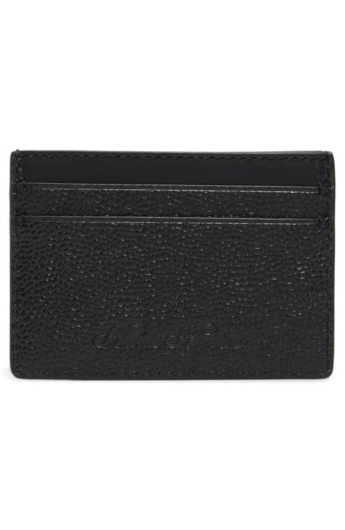 Brooks Brothers Portland Leather Card Case In Black