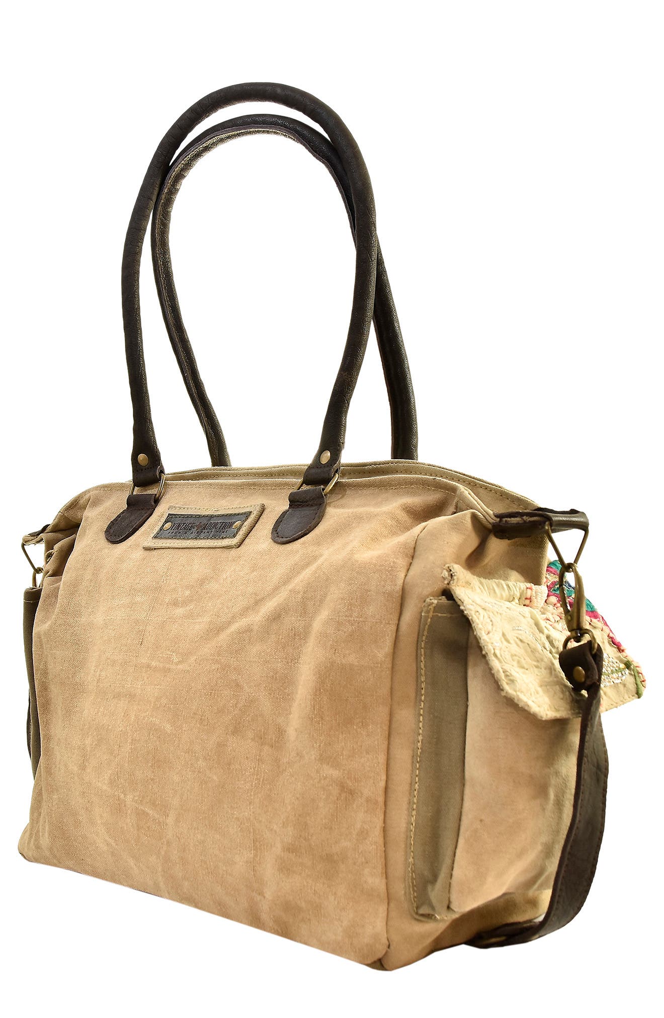 VINTAGE ADDICTION Recycled Military Tent Shoulder Bag (Women ...