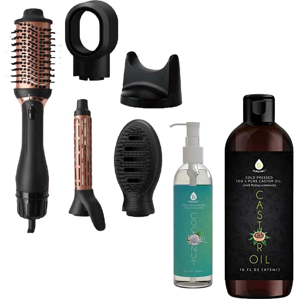 Pursonic Coconut & Castor Oil Beauty Bliss Mother's Day Bundle In Black
