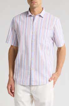 Tommy Bahama Lagoon Drive Stripe Short Sleeve Button-Up Shirt