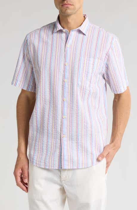 Tommy Bahama Lagoon Drive Stripe Short Sleeve Button-Up Shirt