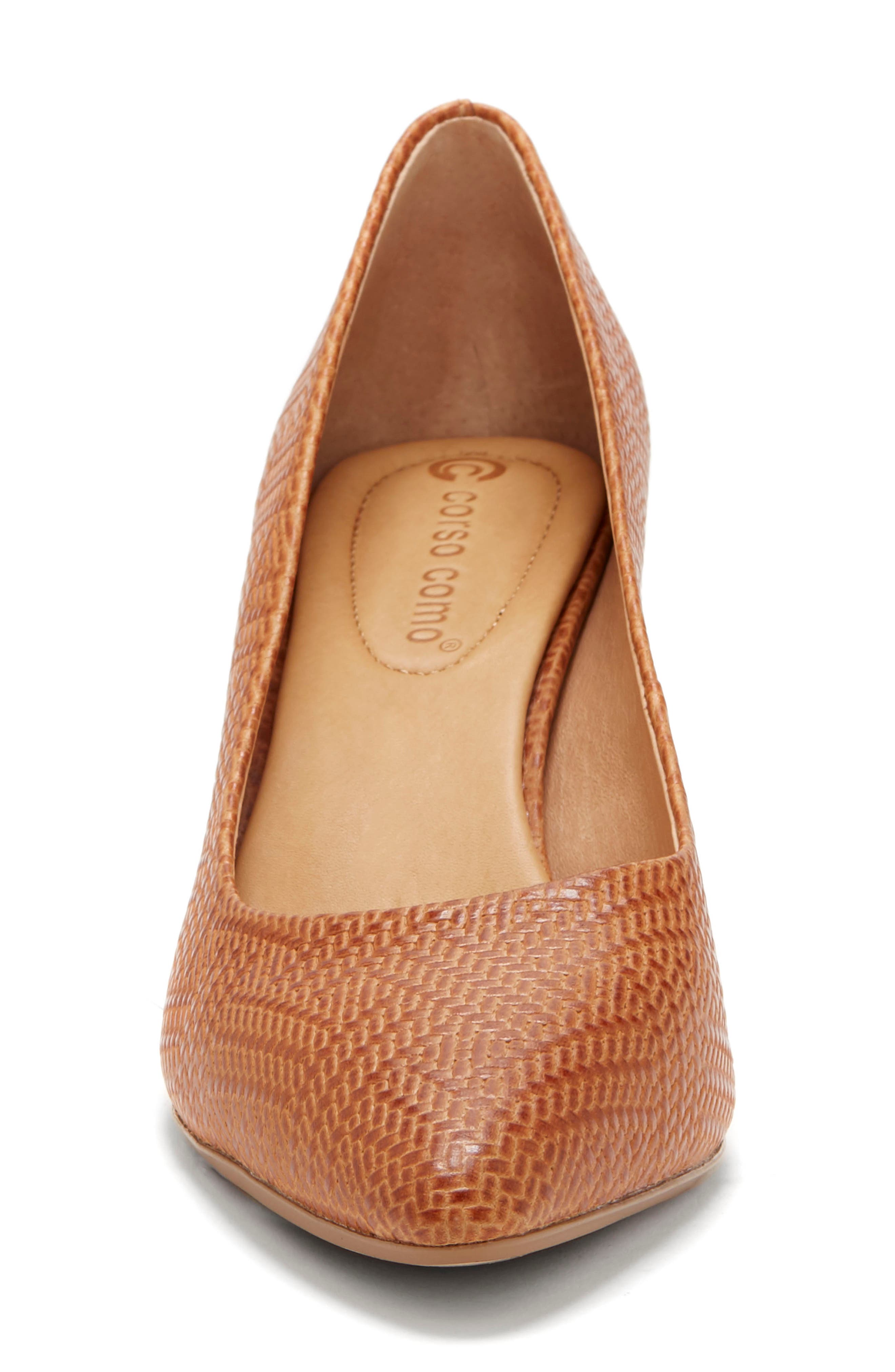 Ryanna Pump, Alternate, color, LUGGAGE TAN EMBOSSED LEATHER