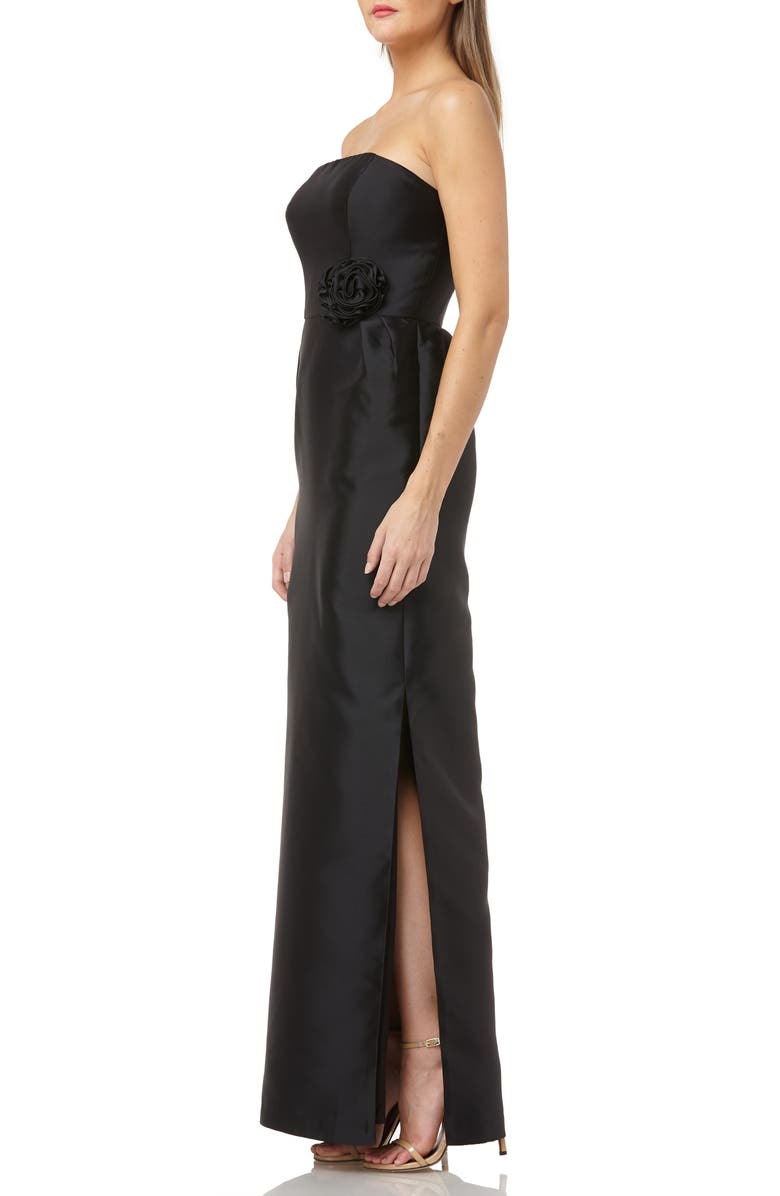 Kay Unger Strapless Mikado Evening Dress, Alternate, color,