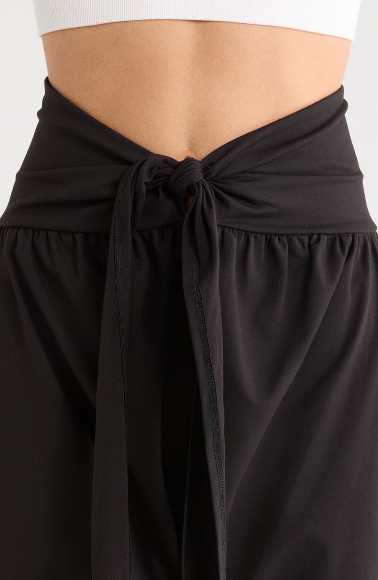 Free People Retreat Yoga Pants, Alternate, color, Black