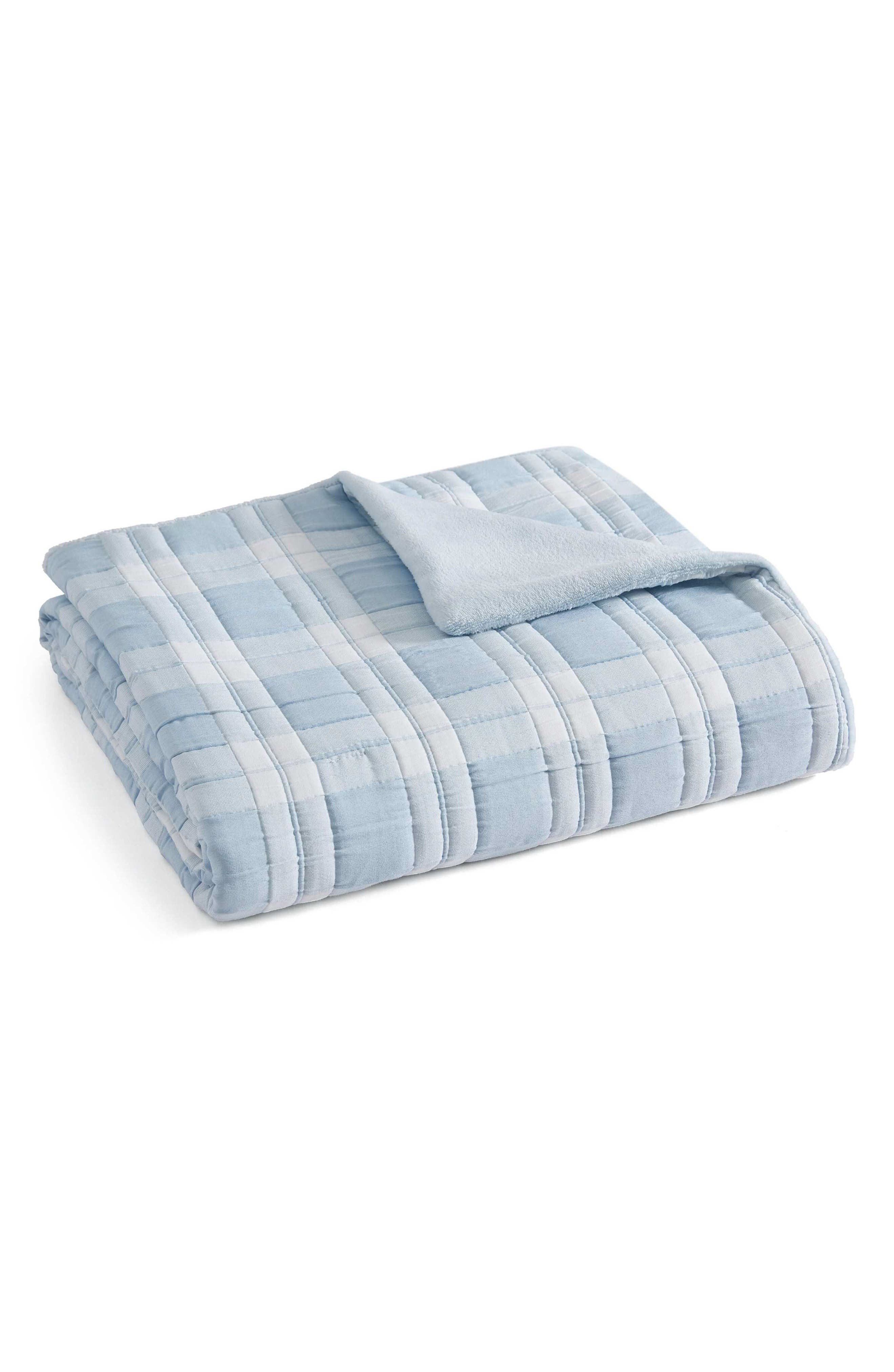 Rory Plaid Cotton Muslin Throw Blanket