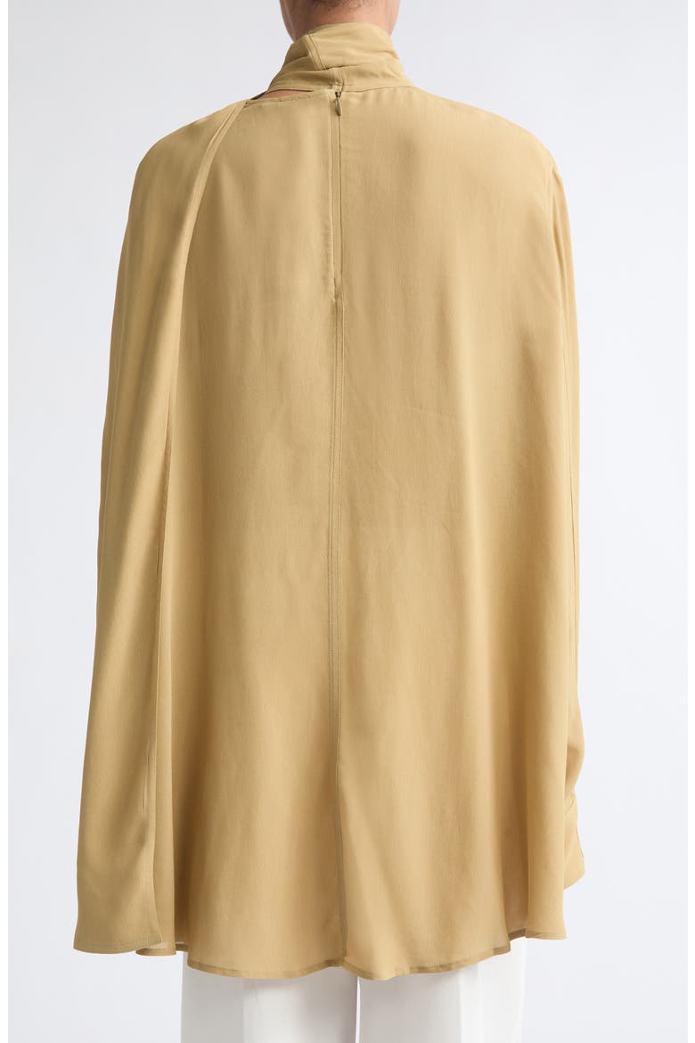 Drape Scarf Georgette Top, Alternate, color, DESERT