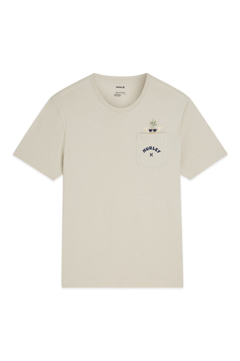 Pineapple Peek-a-Boo Cotton Graphic T-Shirt, Main, color, BONE