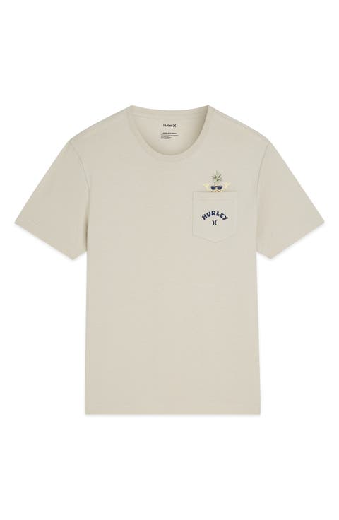 Pineapple Peek-a-Boo Cotton Graphic T-Shirt